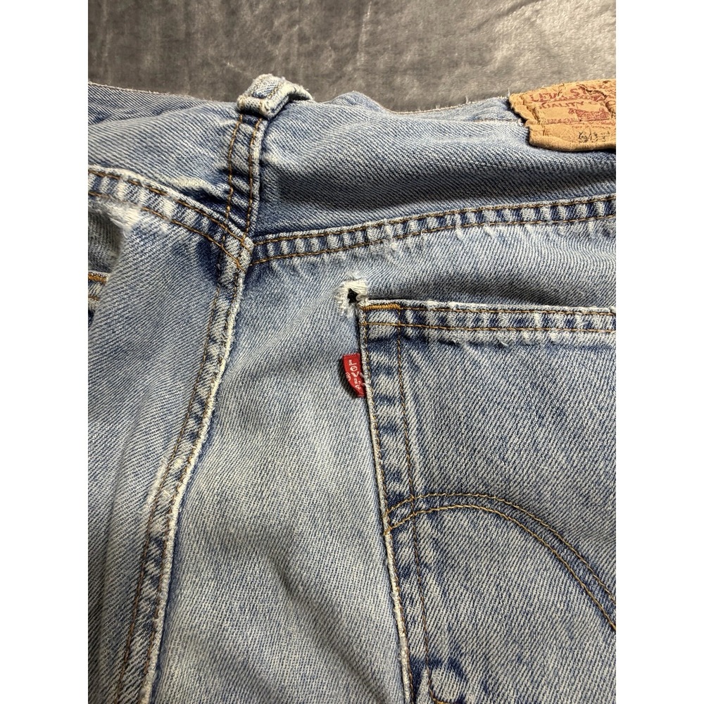 Vintage Levi 501 Button Fly Jeans Men's 34/34 True Fit Stonewash Regular Fit - Picture 8 of 12